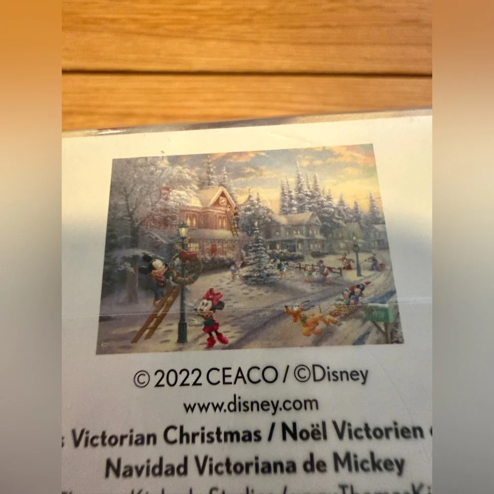 Disney Thomas Kinkade Mickey’s Victorian Christmas 1000 Piece Puzzle NEW Sealed
